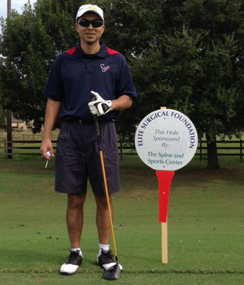 The Spine and Sports Center is a proud hole sponsor at the 15th Elite Surgical Foundation Golf Tournament held on October 15, 2012.